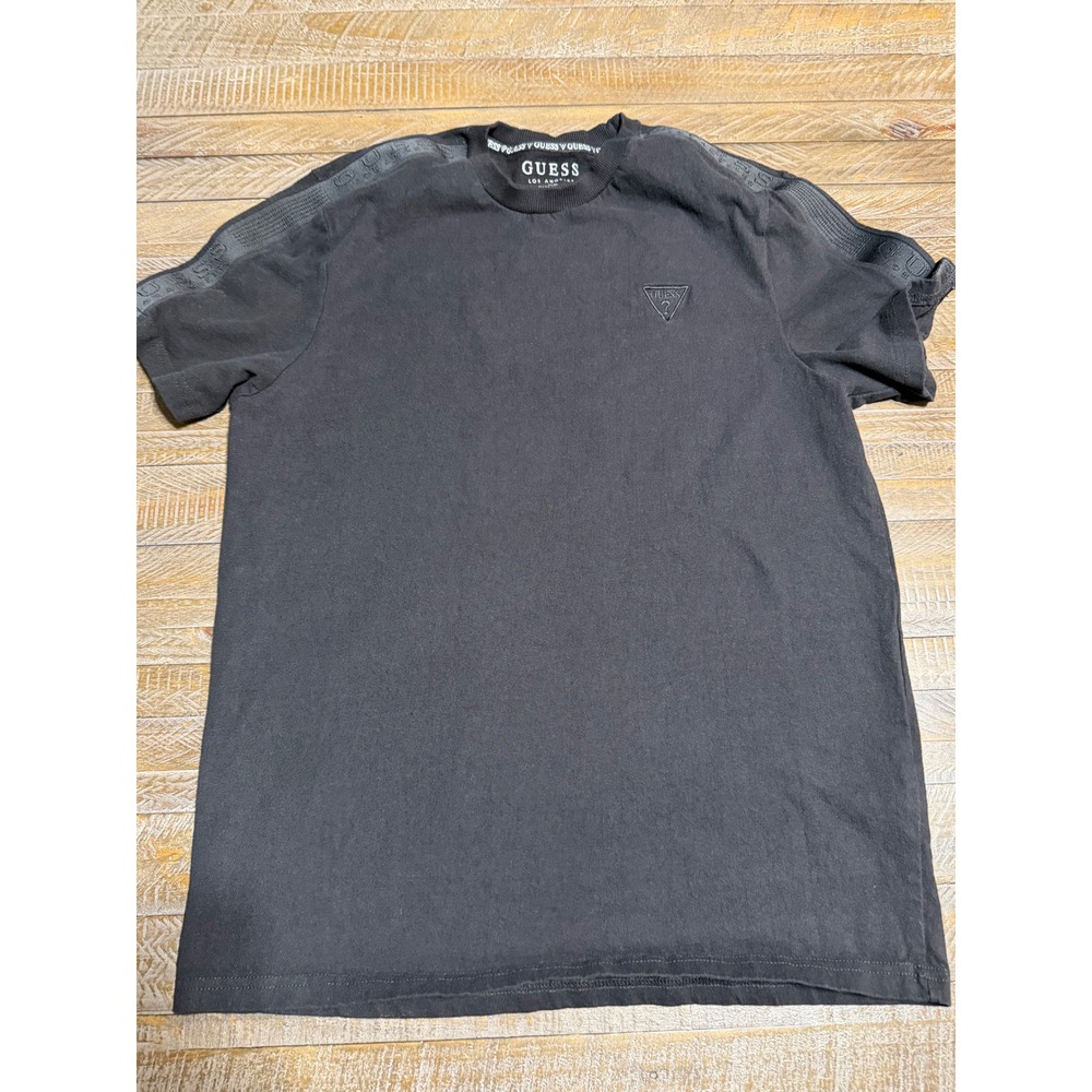 Guess Medium Black New Logo Tape Shoulder Excellent Condition Preloved
